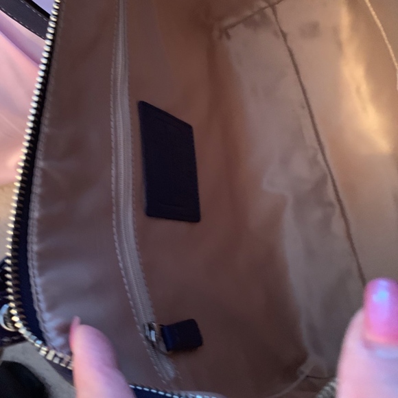 Coach Purple/Navy Patent Leather Satchel - Picture 6 of 7